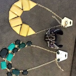 Jewelry bracelet and 2 earring necklace sets